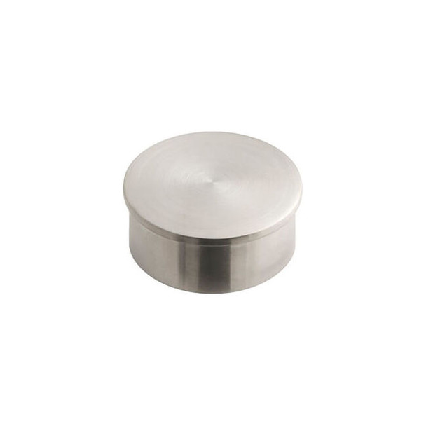 Lavi Industries End Cap Flush for 1.5"" Tubing Satin Stainless Steel