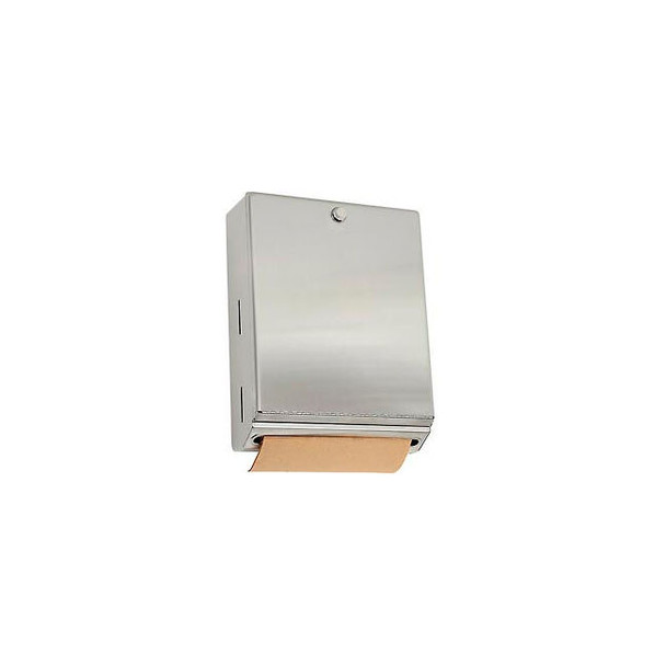 Bobrick ClassicSeries Vertical Folded Paper Towel Dispenser W/Knob Latch Stainle