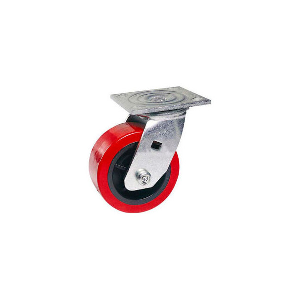 Faultless Swivel Plate Caster 1498-6 6"" Polyurethane Wheel