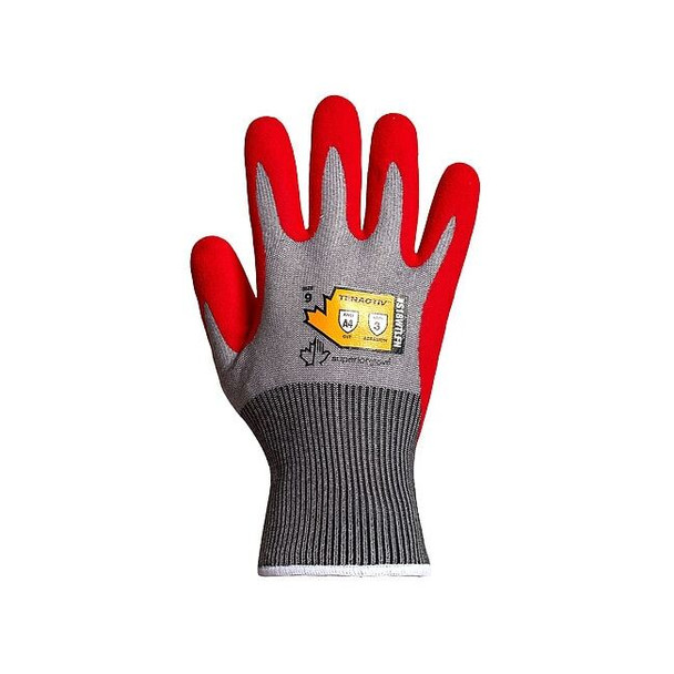 Work Gloves, Cut Level A4 ,Dipped ,Foam Nitrile ,Texture ,2XL 1 PR