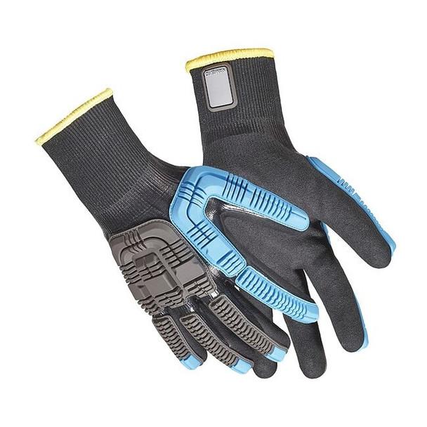 Knit Gloves, Cut Level A4 ,Double Dipped ,Nitrile ,Sandy ,M 1 PR