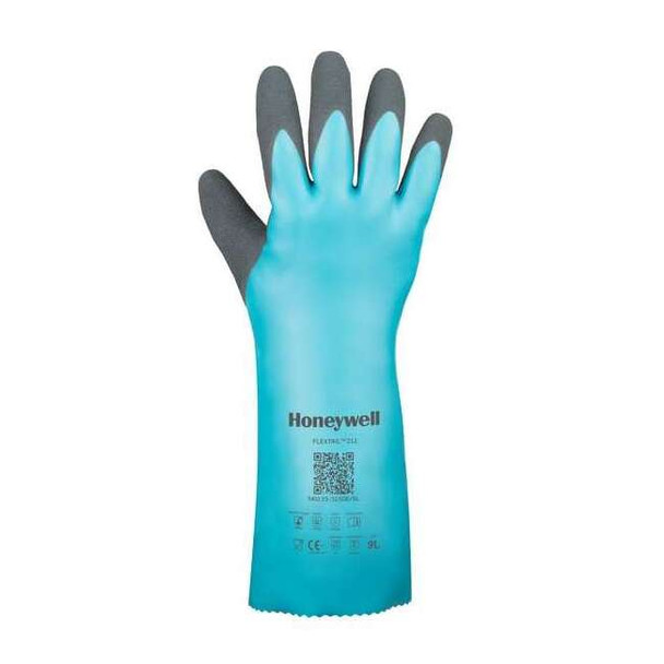 Flextril Chemical Resistant Gloves, Nitrile, 14 in L, 1.3 mm, Green, M, 1 PR