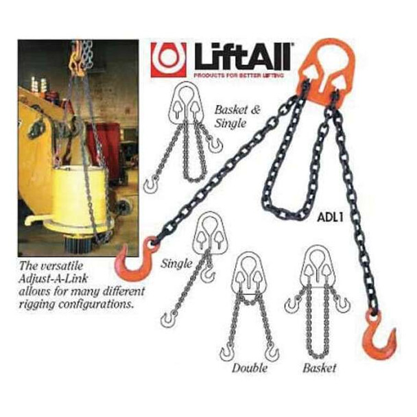 Lift-All Chain Sling,1/2 in Size,G100,10 ft L 30007