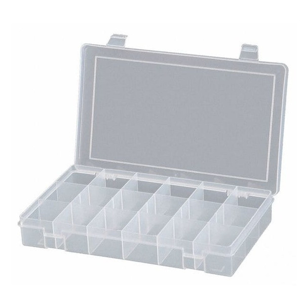 Compartment Box with 18 compartments, Plastic, 1-3/4" H x 10-13/16 in W