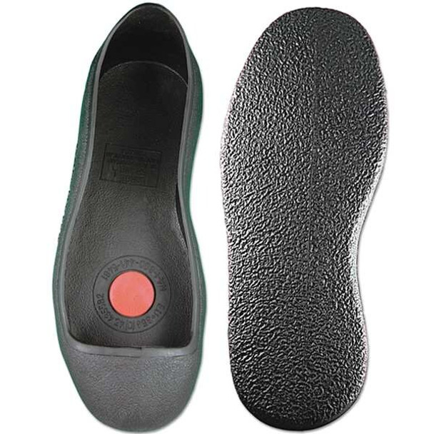 Overshoes, Steel Toe, Rubber, 3 in Height, Pull On Closure, Weave Sole, Black, L