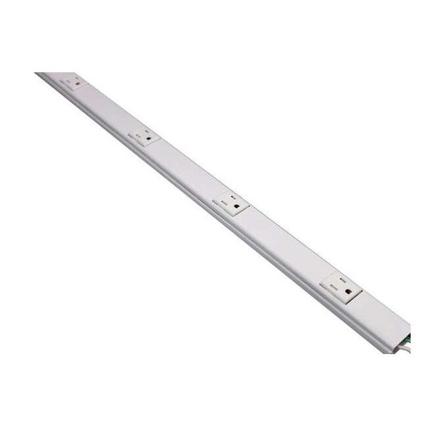 Wiremold TR Plugmold,3 ft.,White WH20GB306TR
