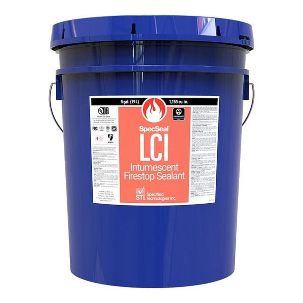 Sti Fire Barrier Sealant,5 gal.,Red LCI305