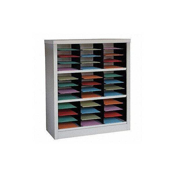 Manufacturer Varies Horizontal Literature Organizer 36 Compartments, Tan 5CRY4