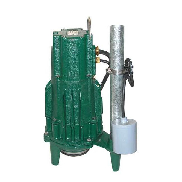 Zoeller Grinder Pump, 20 ft, Single, 230V AC 820-0011