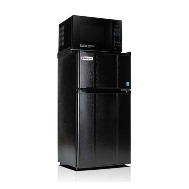 Microfridge Refrigerator/Freezer/Microwave, 44" H, Black 3.1MF7-7B1X