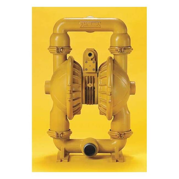 Double Diaphragm Pump, Aluminum, Air Operated, PTFE, 155 GPM