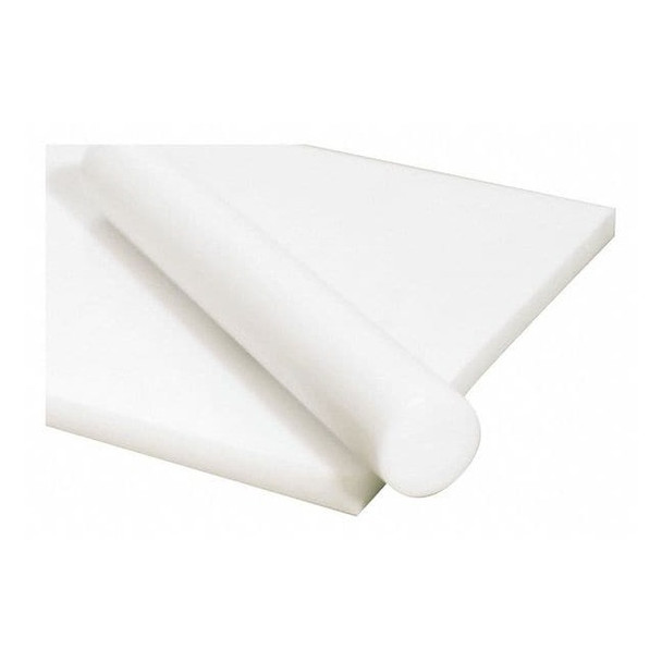 White Acetal Copolymer Sheet Stock 12" L x 12" W x 0.250" Thick