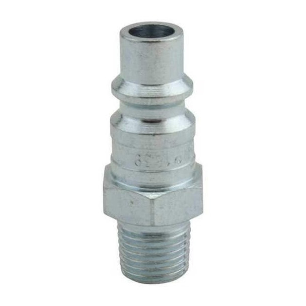 Milton H-Style Quick Connect Plug, 1/4 in MNPT, Steel, Pack of 10 1839