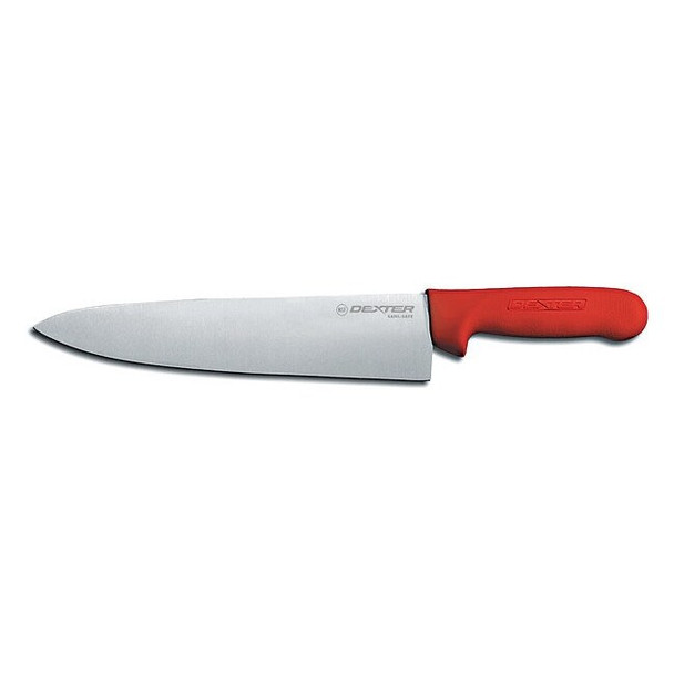 Dexter Russell Chef Knife,10" L,SS Blade,Red 12433R