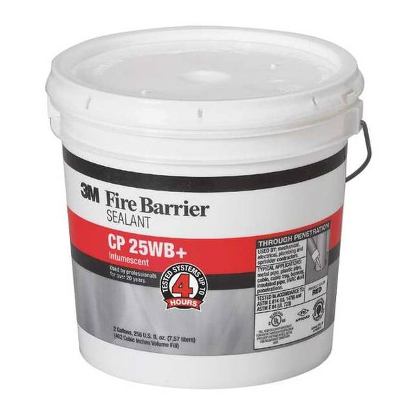 3m Fire Barrier Sealant,2 gal.,Red-Brown CP-25WB+2GAL