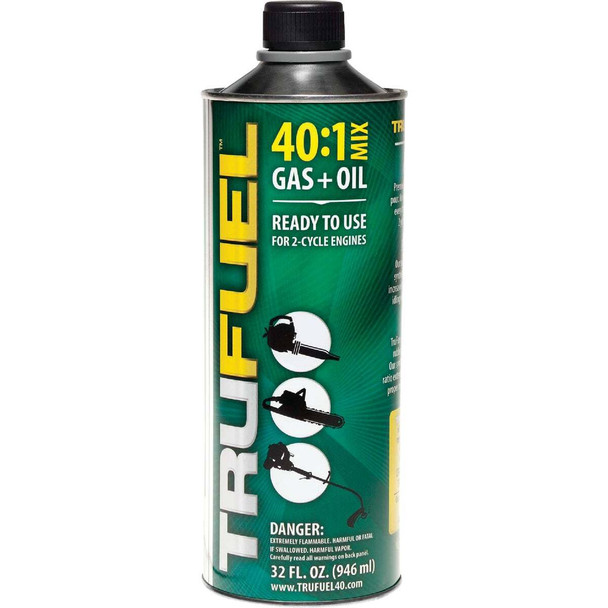 TruFuel 32 Oz. 40:1 Ethanol-Free Small Engine Fuel & Oil Pre-Mix 301164210040