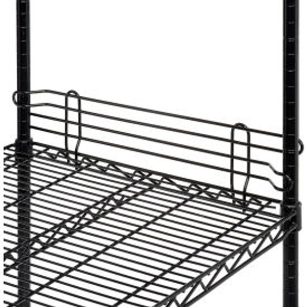 Nexel Black Epoxy Wire Ledge 24""W x 4""H