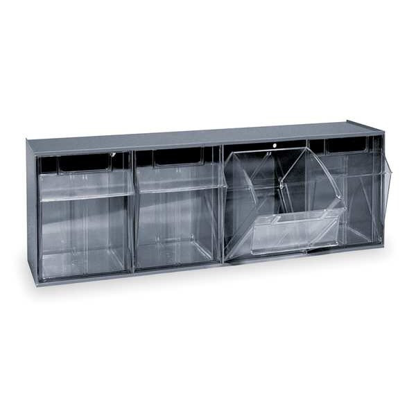 Quantum Storage Systems Tip Out Bin Unit, 4 Tip Bins QTB304GY