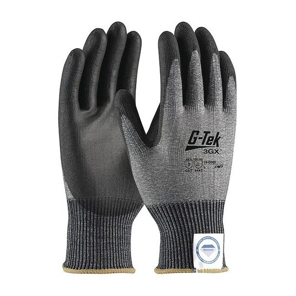 Cut-Resistant Glove, Cut Level A3 ,Dipped ,Polyurethane ,Smooth ,S 12 PK
