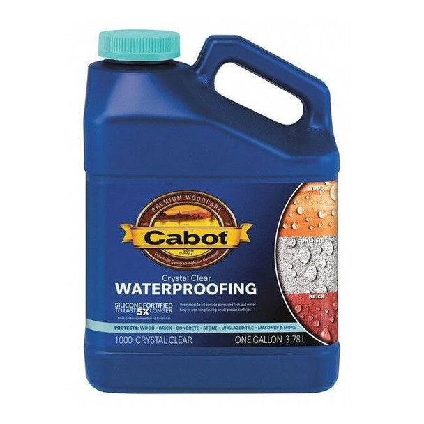 Cabot Sealer,Crystal Clear,Flat,1gal 140.0001000.007