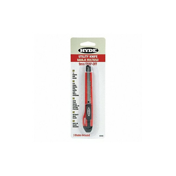 Hyde Utility Knife, Retractable Utility 42045