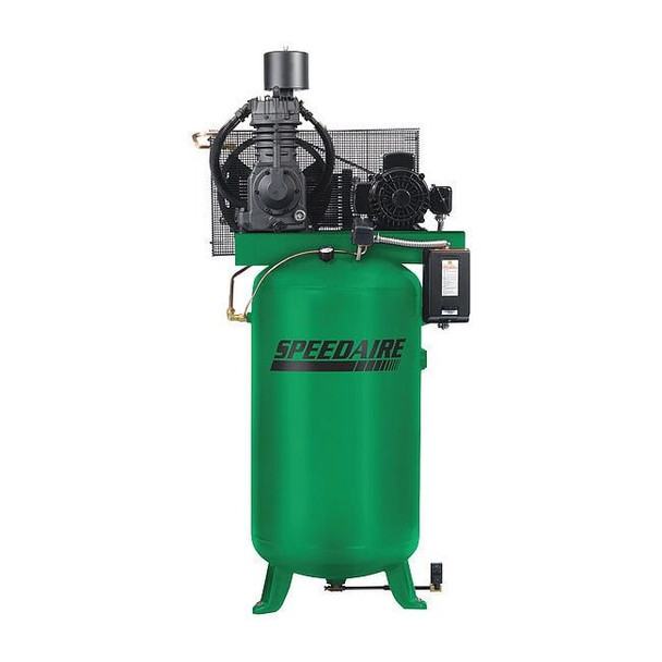 7.5 HP Electric Air Compressor, 2 Stage, 24 CFM, Industrial Duty