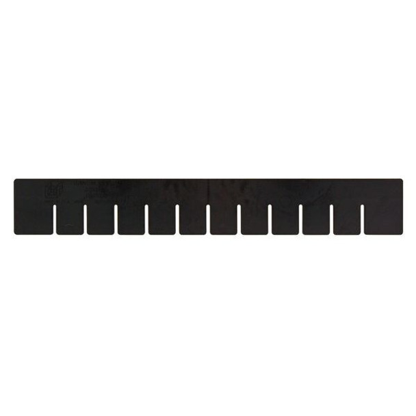 Plastic Divider, Black, 22 1/2 in L, 17 1/2 in H, 6 PK