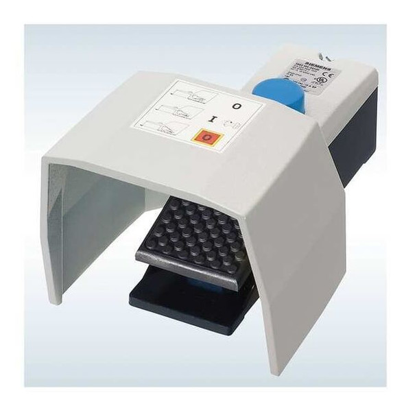Siemens FootSwtch,Gry,Aluminum,2NO/2NC,Momentary 3SE29243AA20