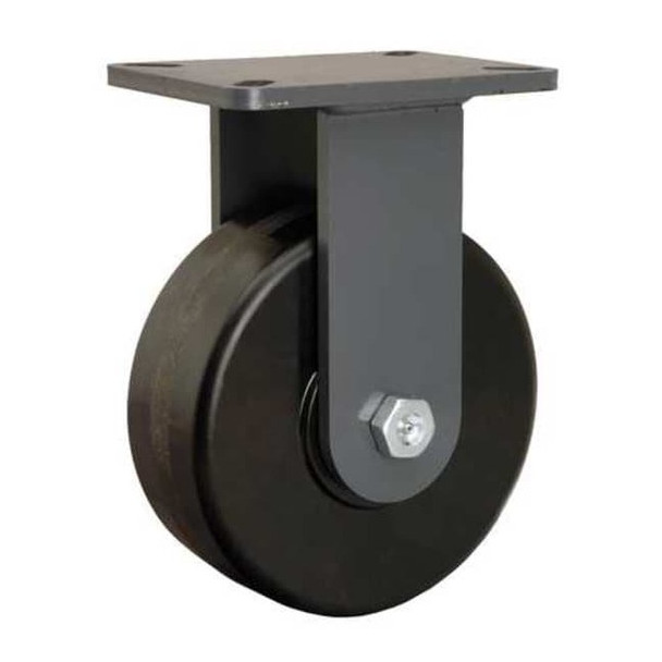 Hamilton Plte Caster,Rgd,Phenolic,8 in.,3000 lb. R-CH-83PH