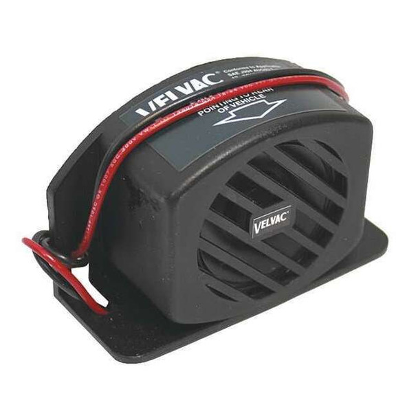 Velvac Back up Alarm,97dB,Black,2-7/16 In H 697097