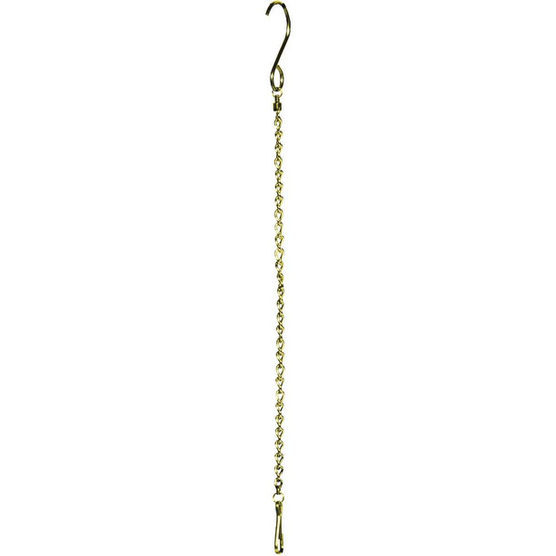 Alpine 20 In. Gold Metal 12-Item Hanging Chain Clip Strip LAN362GD