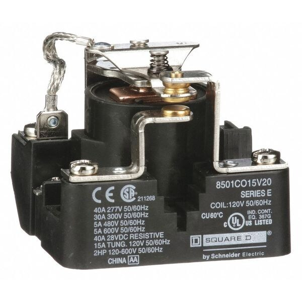 Through Panel, Open Power Relay, Square, 30 A, 5, Screw