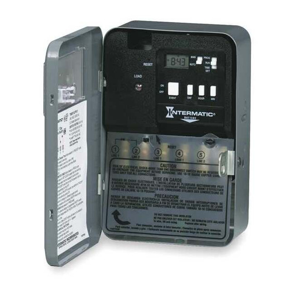 Intermatic Electrnic & Mech Water Heater Timer,DPST EH40