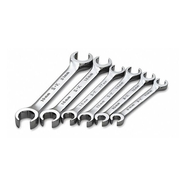Sk Professional Tools Flare Nut Wrench Set,6 Pieces,6 Pts 376