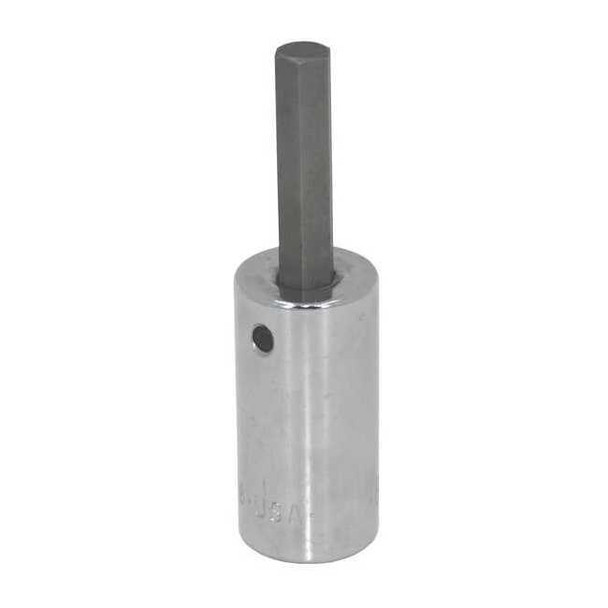 3/8 in Drive Hex Socket Bit Metric 2.5 mm Tip, 3 in L