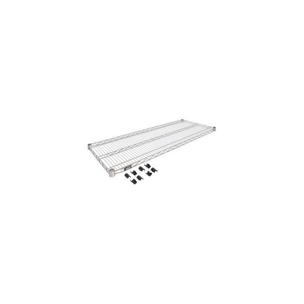 Nexel S1448S Stainless Steel Wire Shelf 48""W x 14""D