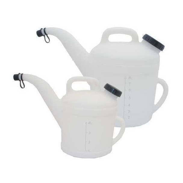 Pitcher Measuring Container, Polyethylene, 4 qt Fluid Capacity, 11 1/2 in W