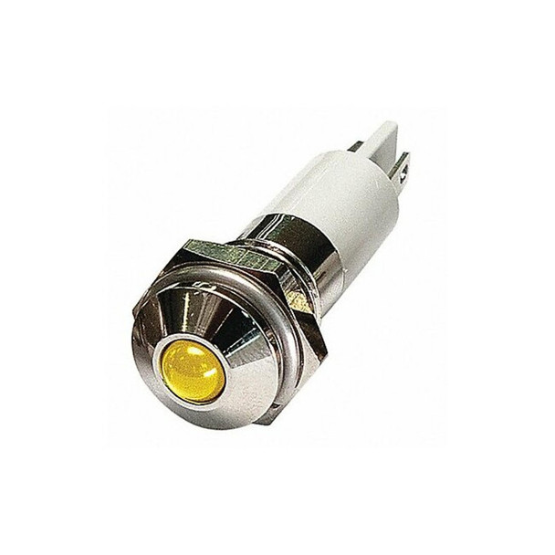 Manufacturer Varies Round Indicator Light,Yellow,120VAC 24M082