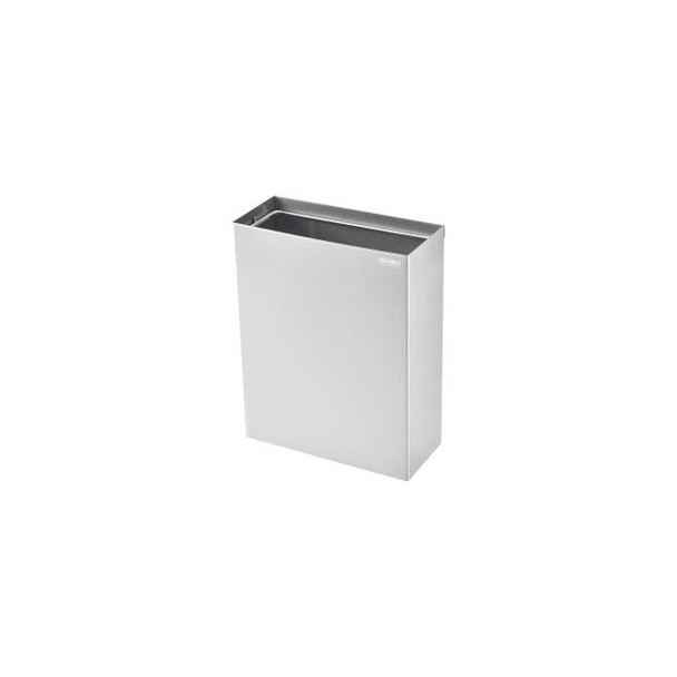 Global Industrial Stainless Steel Wall Mount Trash Can 6-2/5 Gallon