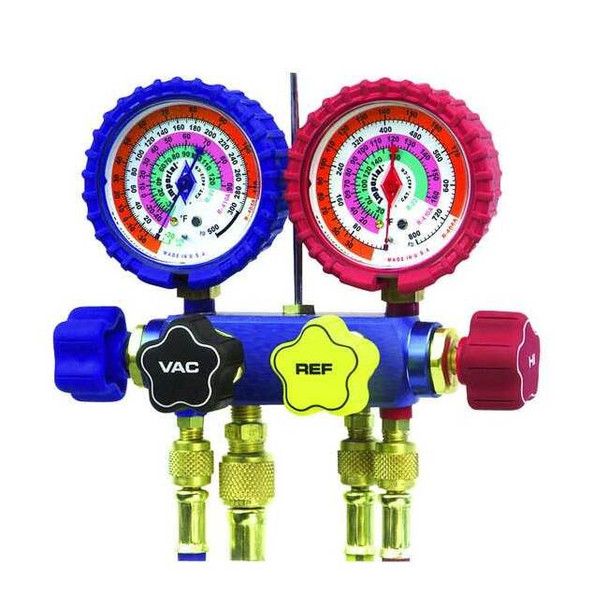 Imperial Mechanical Manifold Gauge Set,4-Valve 621-C