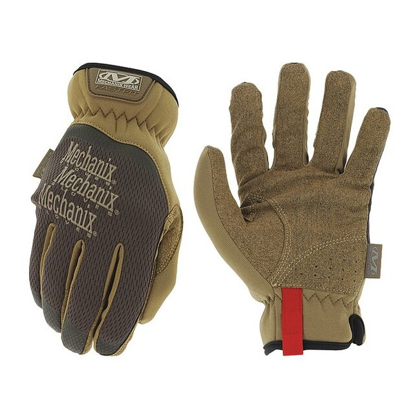 FastFit(R) Mechanics Gloves, Synthetic Leather Palm, TrekDry Back, 11, Brown