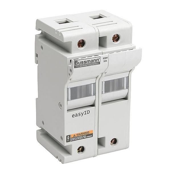 Fuse Holder, J UL Class, 600V AC/DC Volt Rating, 2 Poles, Box Lug