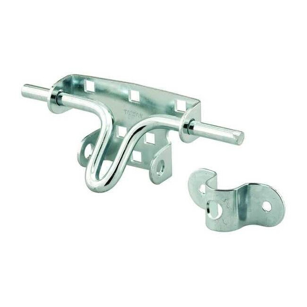 Steel Slide Bolt Latch, with Keeper and Fasteners (Single Pack)