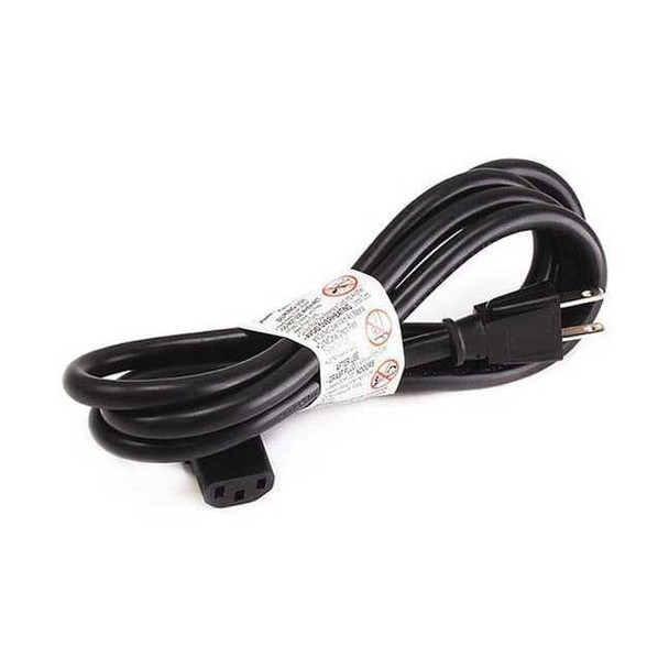 Manufacturer Varies PC Power Cord, 5-15P, IEC C13, 10 ft., Blk, 15A 7686