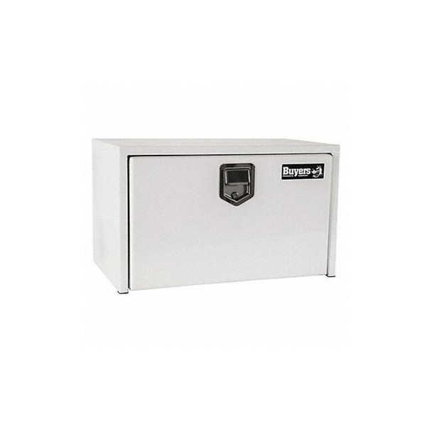 14x16x30 Inch White Steel Underbody Truck Box with Paddle Latch