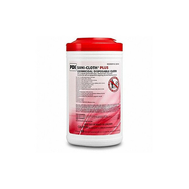 Pdi Disinfecting Wipes, 7-1/2 x 15", 65 Wipes Q85084