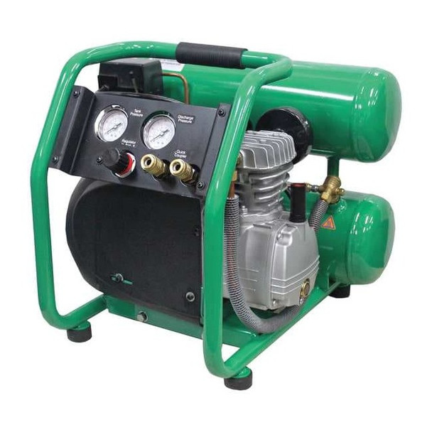 Speedaire Portable Air Compressor,4 gal,Twin Stack 11X355