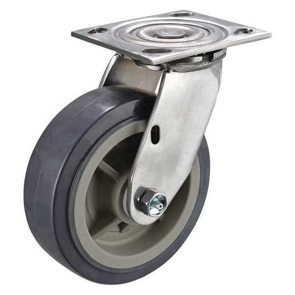 Manufacturer Varies Swivel Plate Caster,6 in Dia,900 lb,Gray P21SX-UP060D-14