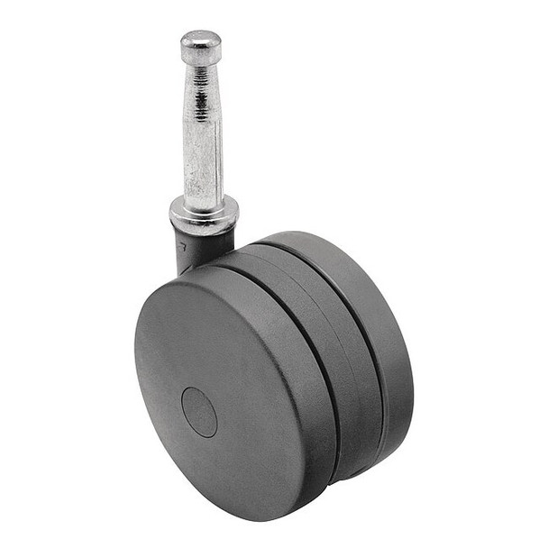 75mm Non-Marking Nylon Swivel Caster, No Brake, Loads Up To 165 lb