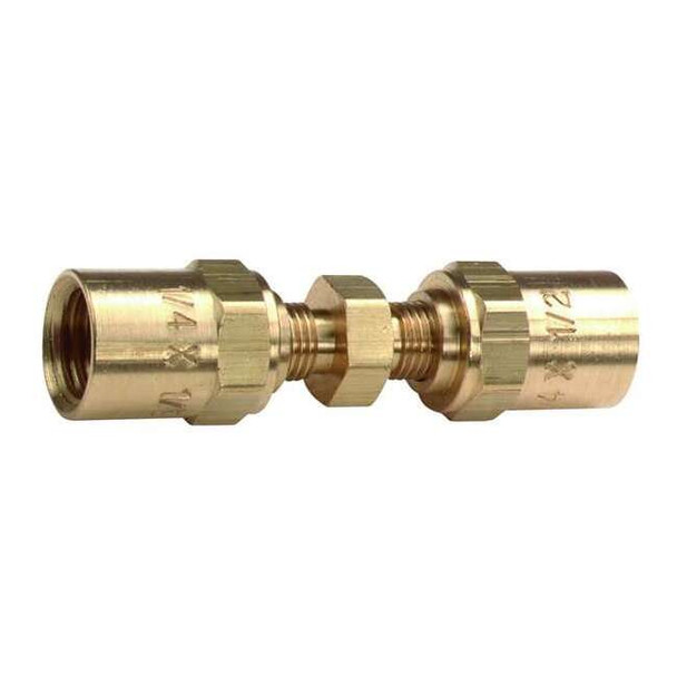 Speedaire Hose Mender, For Hose ID 1/4 In, Brass, For Hose O.D.: 1/2 in 6X426